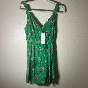 Urban Outfitters Green Floral dress XS